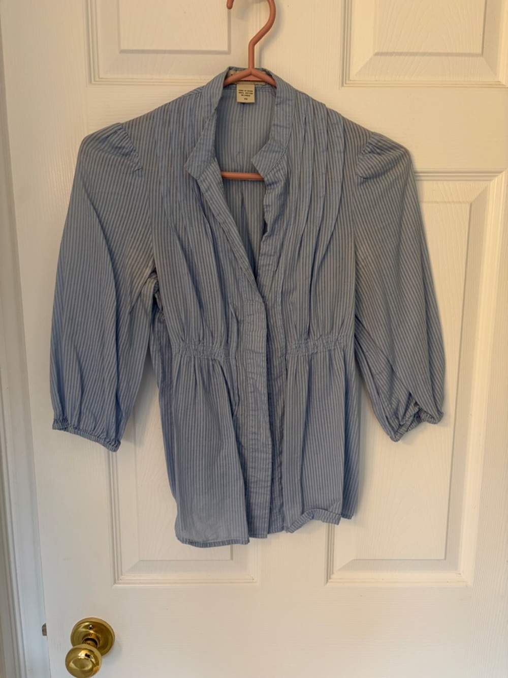 Banana Republic Blue Striped Women's Blouse
